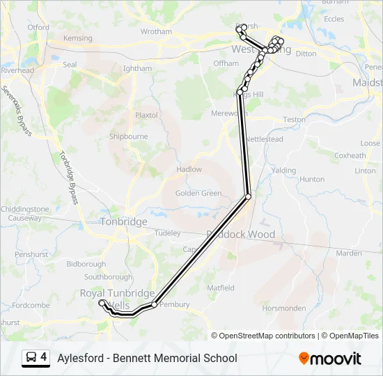 4 Bus Line Map