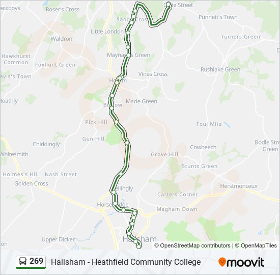 Bus 269 Route Map 269 Route: Schedules, Stops & Maps - Cade Street (Updated)