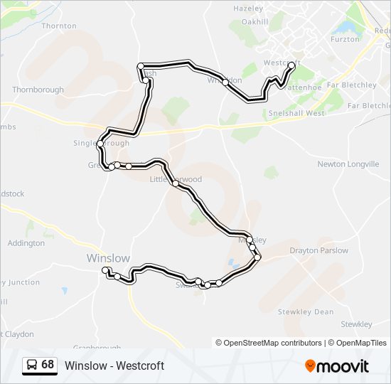 Bus 68 Route Map 68 Route: Schedules, Stops & Maps - Westcroft (Updated)