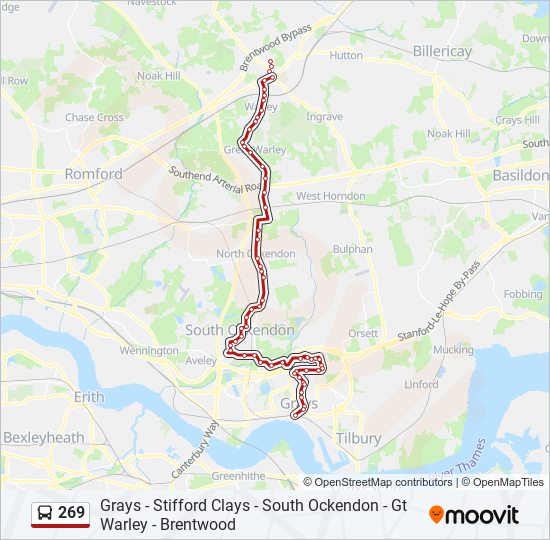 269 Route Schedules, Stops & Maps Brentwood (Updated)