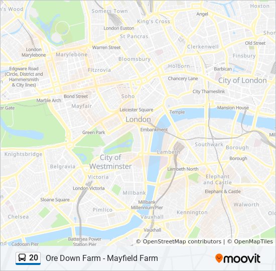 Bus 20 Route Map 20 Route: Schedules, Stops & Maps - Hastings Town Centre (Updated)