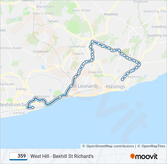 359 Route: Schedules, Stops & Maps - West Hill (Updated)