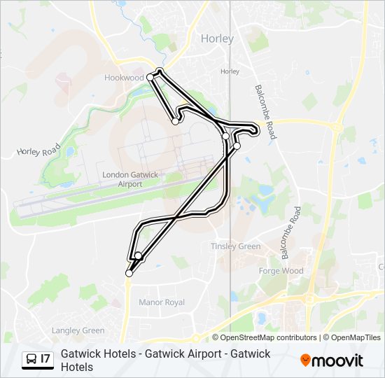 I7 Bus Line Map