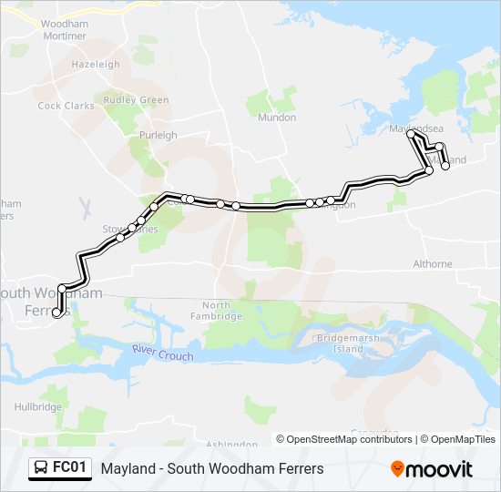 FC01 bus Line Map