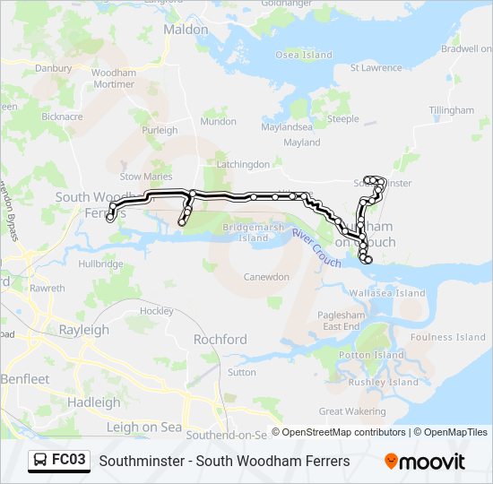 FC03 Bus Line Map