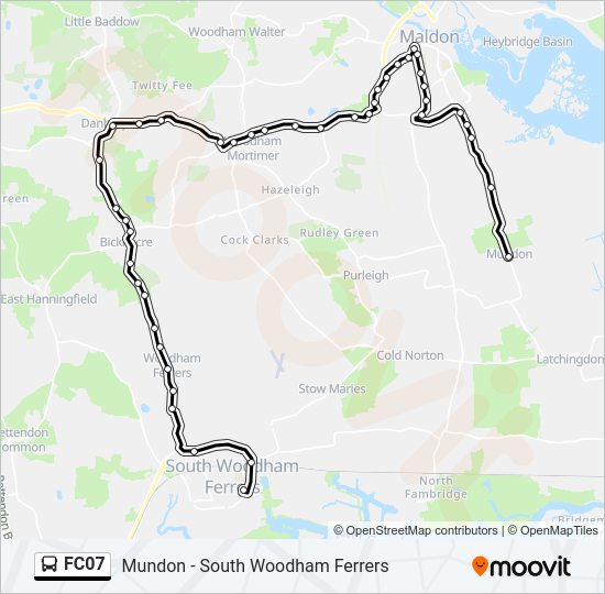 FC07 Bus Line Map