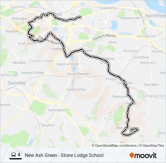 4 bus Line Map