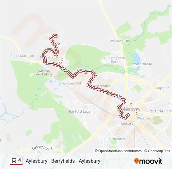 4 Bus Line Map