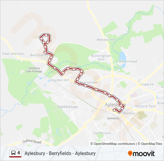 4 Bus Line Map
