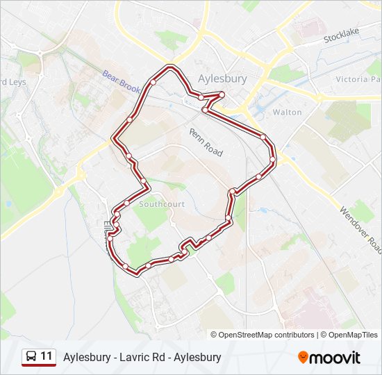 11 bus Line Map