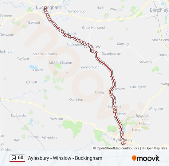 Bus 60 Route Map 60 Route: Schedules, Stops & Maps - Buckingham (Updated)