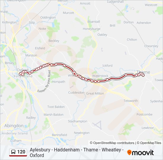 120 Bus Line Map