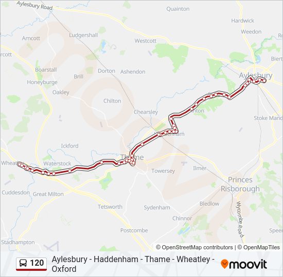 120 Bus Line Map