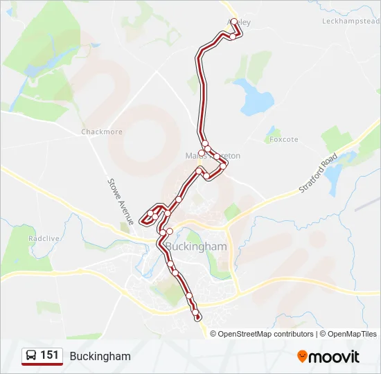 151 Bus Line Map