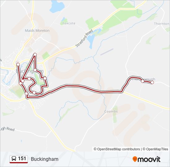 Bus 151 Route Map 151 Route: Schedules, Stops & Maps - Buckingham (Updated)