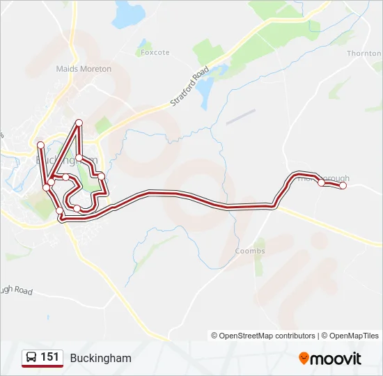 151 Bus Line Map