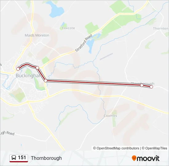 151 Bus Line Map