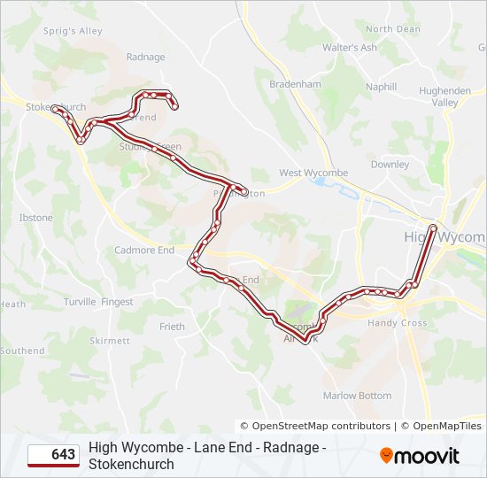 643 Route Schedules Stops And Maps Stokenchurch Updated