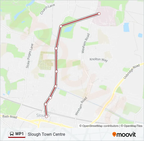 WP1 Bus Line Map
