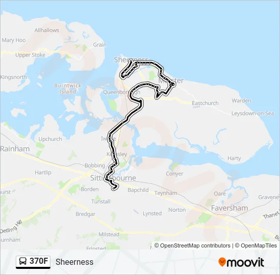 370F Bus Line Map