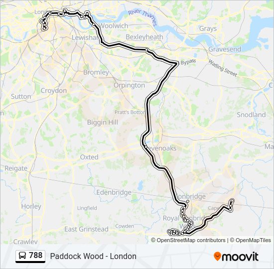 788 Bus Line Map