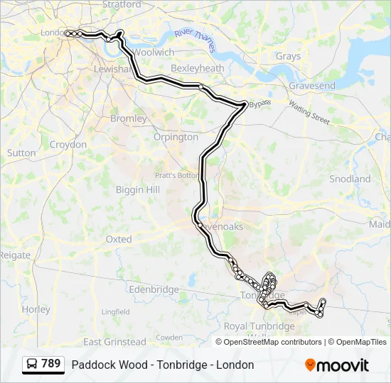 789 Bus Line Map