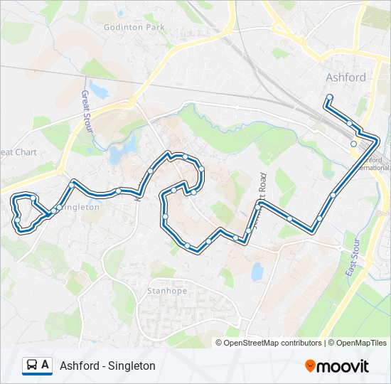 A bus Line Map