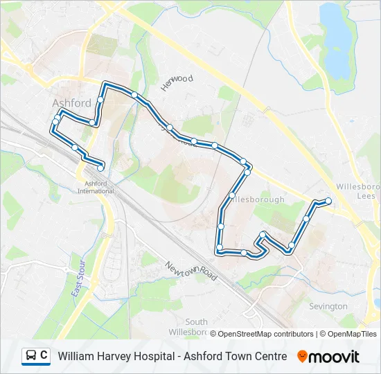 C Bus Line Map