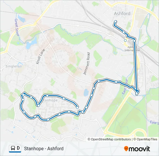 D Bus Line Map