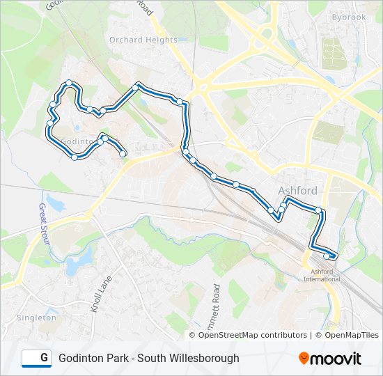 G bus Line Map