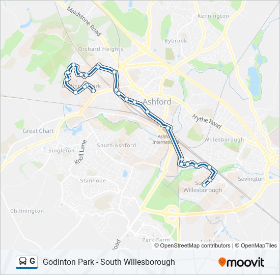 G bus Line Map