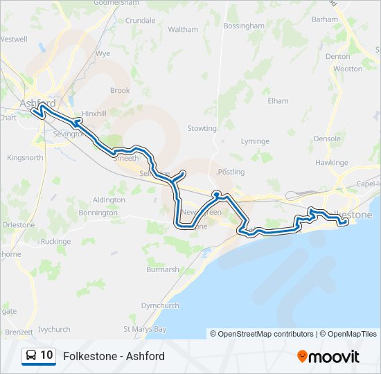 10 Bus Line Map
