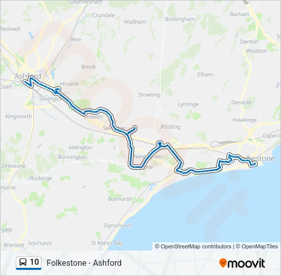 10 Bus Line Map
