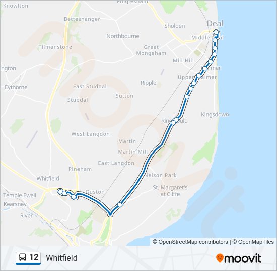 12 Bus Line Map
