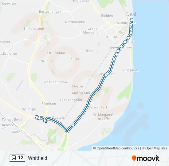 12 Bus Line Map