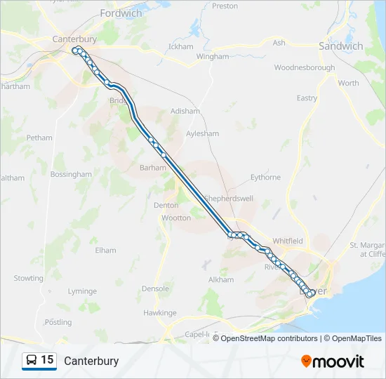 15 Bus Line Map