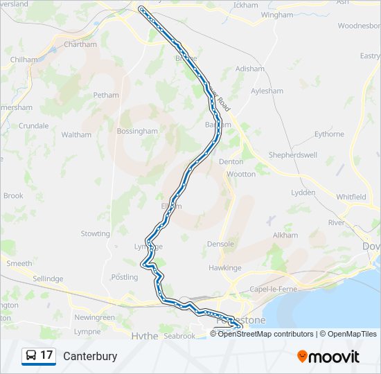 17 Bus Line Map