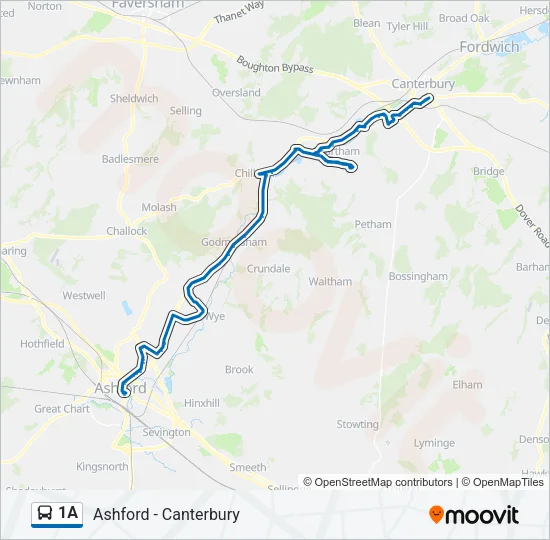 1A Bus Line Map