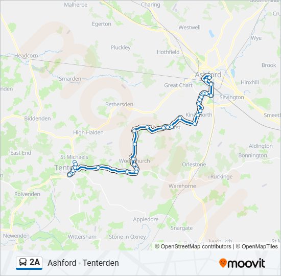 2a Route: Schedules, Stops & Maps - Tenterden (Updated)