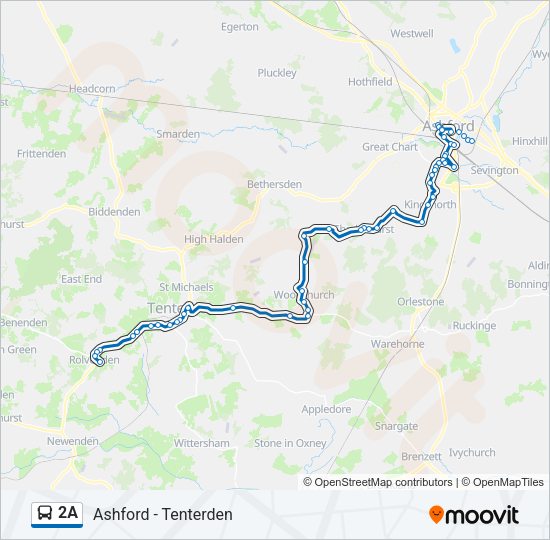 2A Bus Line Map