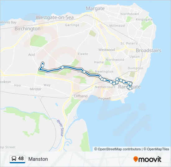 48 Bus Line Map