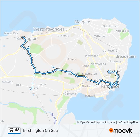 48 bus Line Map