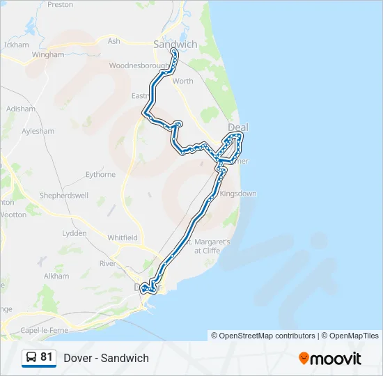 81 Bus Line Map