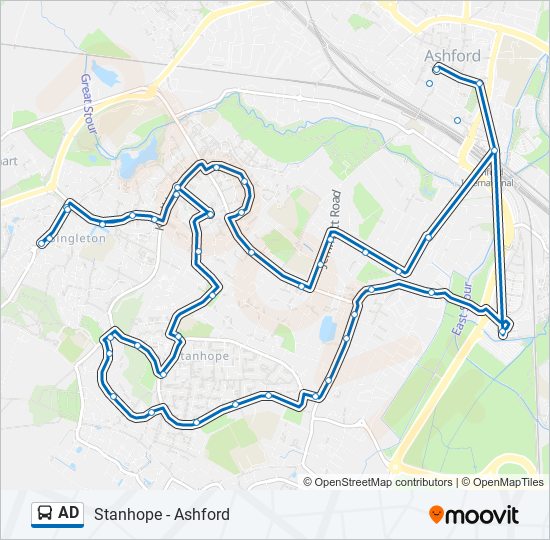 AD bus Line Map