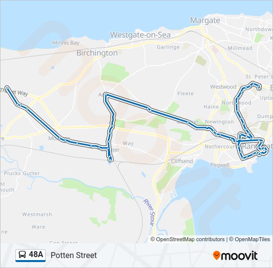 48A Bus Line Map