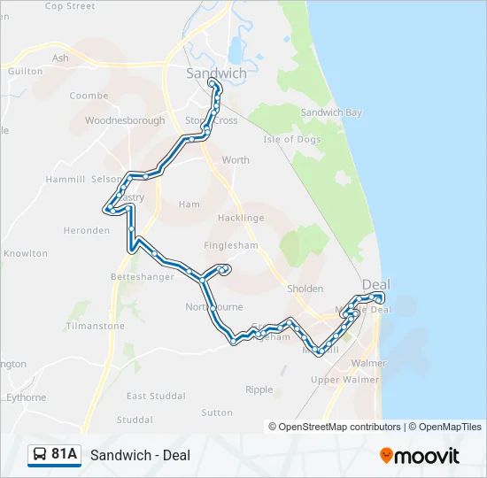 81A Bus Line Map