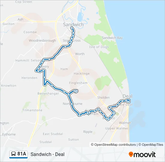 81A Bus Line Map
