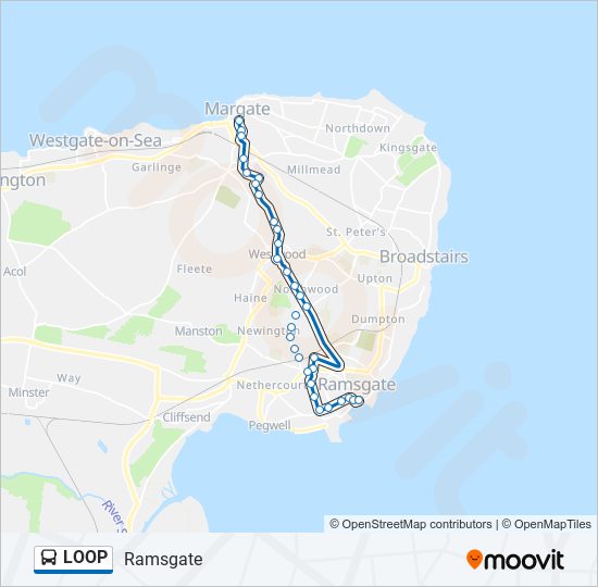LOOP bus Line Map
