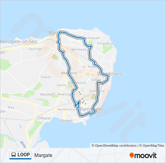 LOOP bus Line Map