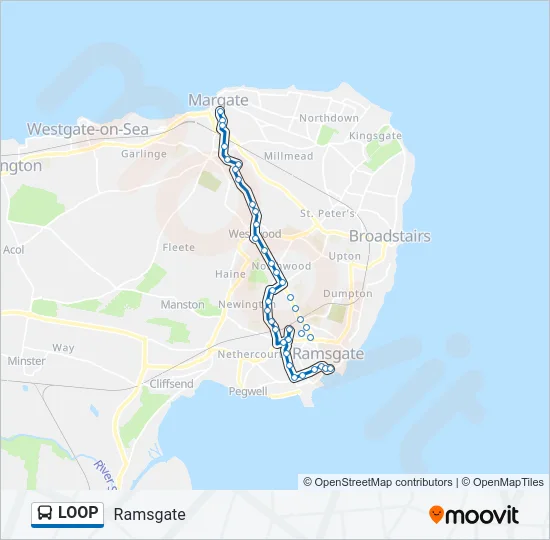 LOOP Bus Line Map